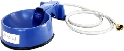 The Easy-Clean Auto-Fill Water Bowl for Dog with (5-Foot) Long Stainless Steel Hose, 32 Ounces,Blue1