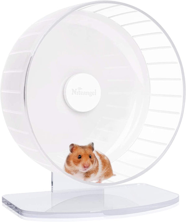 Niteangel Super-Silent Hamster Exercise Wheels: Quiet 10 Inch Running Wheel | Can 10.6-13.4" Adjustable Height - No Bend Back Spinner Running for Dwarf Syrian Hamster Gerbils Mice or Other Small Animal18