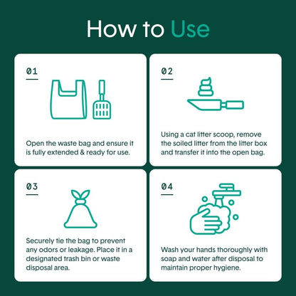 Boxie Sustainable Scoop & Tie Pet Waste Bags, 120 Count, Leak-Proof, Easy-To-Tie Handles, Eco-Friendly, Odor Control, EPI Technology, Durable for Cat Litter & Dog Waste5