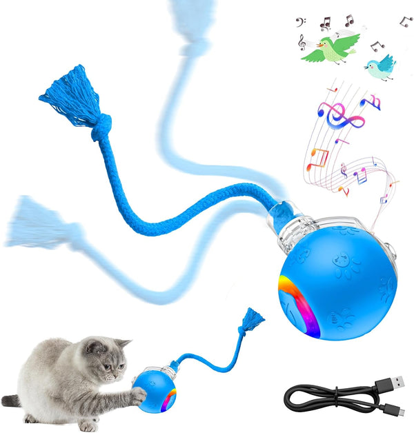 Interactive Cat Toy Ball, Smart Moving Pet Toy for Cats & Dogs | Cat Toys for Indoor Cats | Speedy Tail 2.0 Cat Toy|Cat Teaser Toy|Interactive Motion Activated Cat Toys| Stimulating Cat Toys11