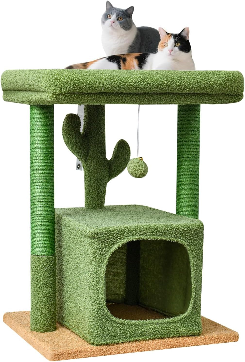 syandlvy-27-cat-tree-for-indoor-cats-activity-tower-with-scratching-posts-modern-kitten-condo-with-plush-perch-hanging-ball-for-play-beige