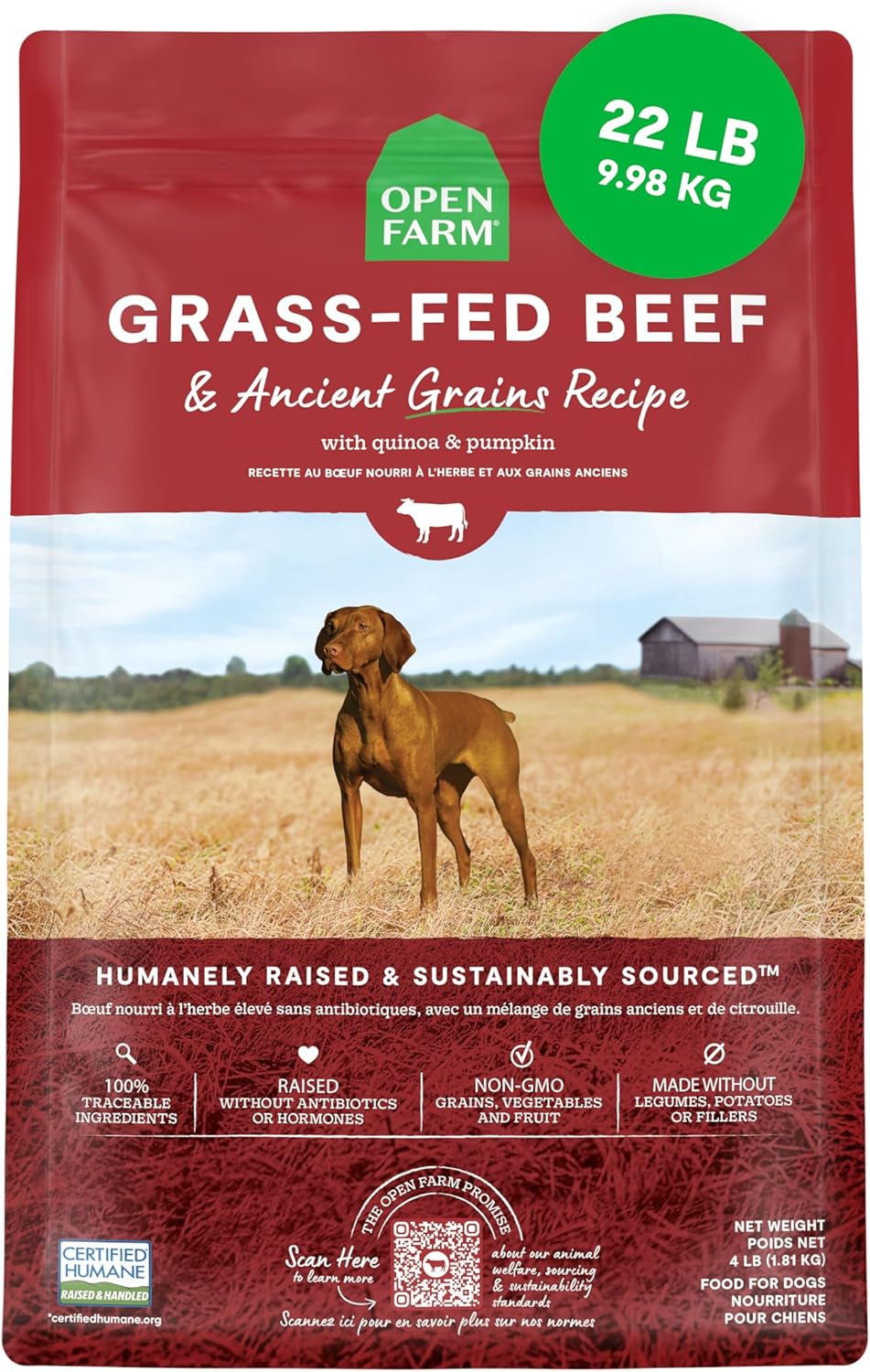 open-farm-ancient-grains-dry-dog-food-wild-caught-salmon-kibble-22lb-bag-all-life-stages-all-breed-sizes-protein-rich-nutrient-dense-100-traceable-ingredients-non-gmo-fruits-veggies