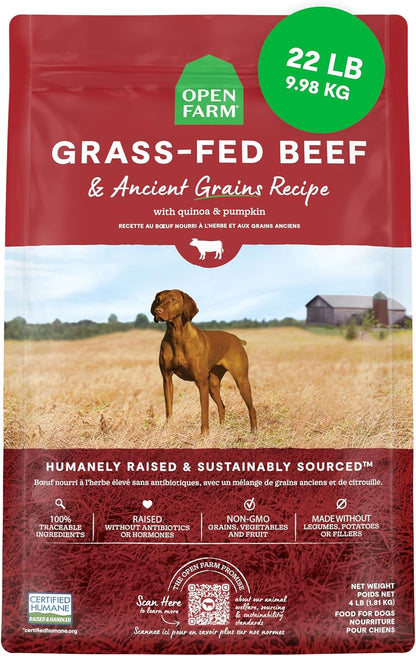Open Farm Ancient Grains Dry Dog Food, Wild Caught Salmon Kibble, 22Lb Bag | All Life Stages, All Breed Sizes, Protein-Rich & Nutrient Dense, 100% Traceable Ingredients, Non-Gmo Fruits & Veggies.28