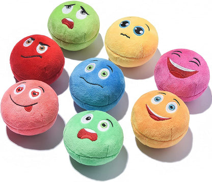 SCHITEC Squeaky Dog Toys, [6 Pack] Soft Stuffed Plush Balls with Squeakers, Interactive Fetch Play for Puppy Small Pets8