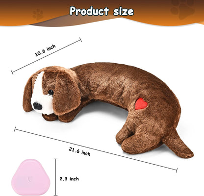 Moropaky Heartbeat Toy Puppy Heartbeat Stuffed Animal Heartbeat Plush Toy for Puppy, Dog Heartbeat Toy for Pet Anxiety Relief Behavioral Sleep Aid Crate Kennel Training Puppy Cuddly Comfort Toy…7