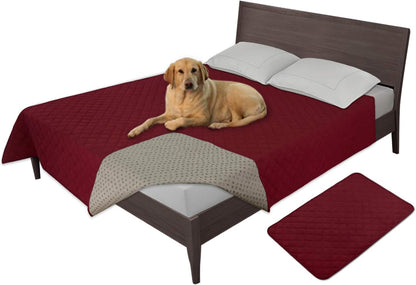 Easy-Going 100% Waterproof Dog Bed Cover, Non-Slip Pet Blanket for Furniture, Washable Couch Cover, Repleasement Sofa Cover (68X82 In,Gray)17