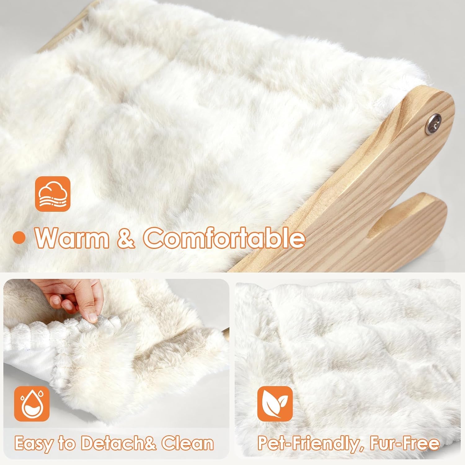 plush-elevated-cat-bed-cozy-raised-cat-hammock-with-solid-wood-frame-soft-furry-cushion-for-indoor-cats-small-dogs-multi-color-optionswhite