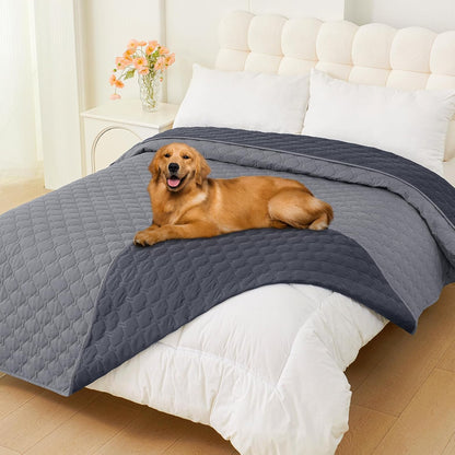 Smiry Waterproof Dog Bed Cover Blanket, Reversible Pet Blanket | Soft Reversible, Washable Leakproof Cats Dogs Couch Cover for Sofa, Couch, Furniture (30X70 Inch)18