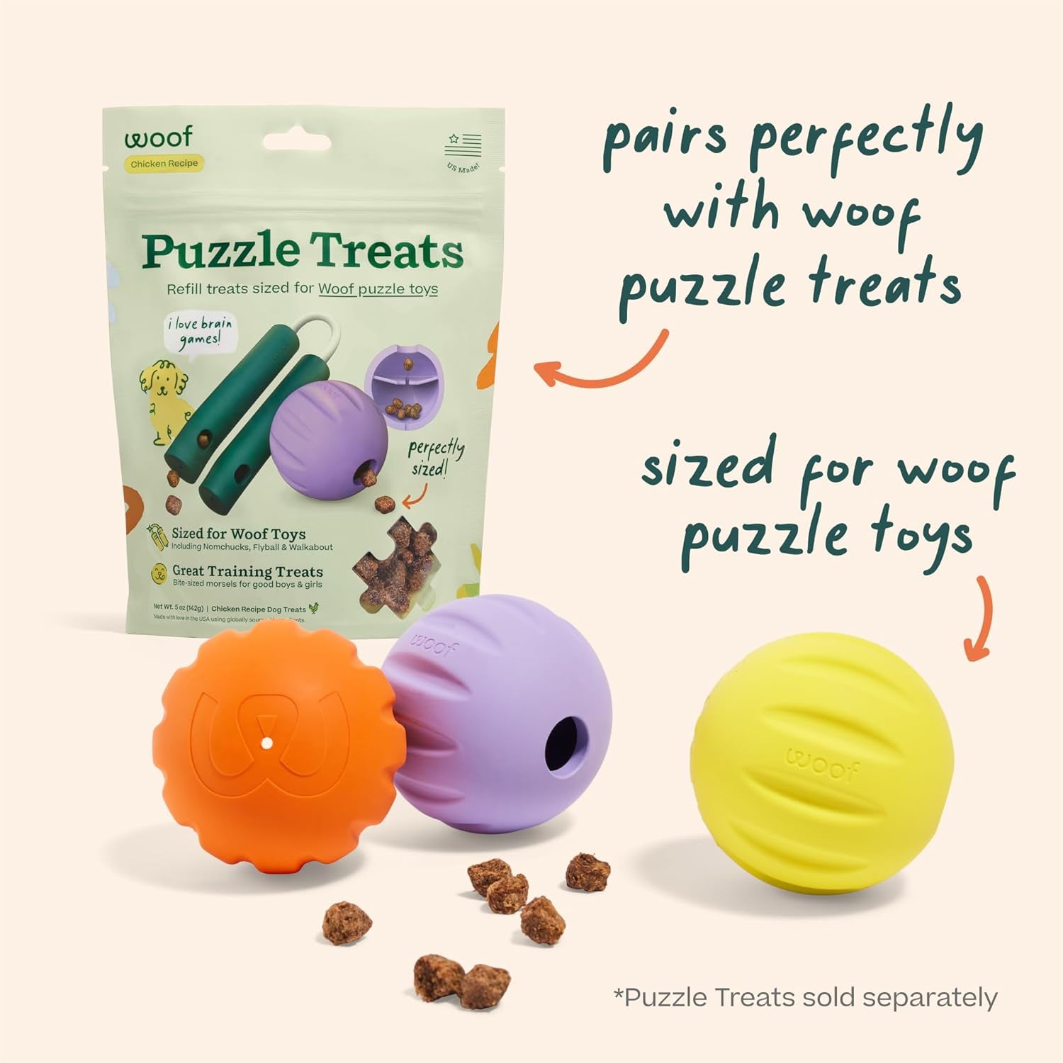 woof-flyball-fetch-ball-dog-treat-dispenser-toy-3-pack-2-in-1-fetch-ball-fits-standard-ball-launchers-treat-dispenser-durable-rubber-dishwasher-safe-puzzle-enrichment
