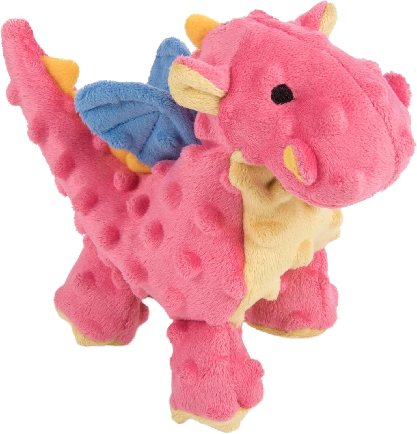 godog-bubble-plush-dragons-squeaky-dog-toy-chew-guard-technology-coral-large