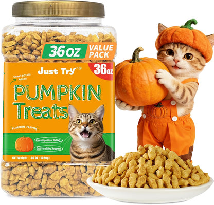 Just Try Cat Treats for Indoor Cats Hairball Control Natural Salmon Healthy Cat Grass Treats Kitten Snacks Training Biscuits Catnip for Cats Dental Care 13.4 OZ12