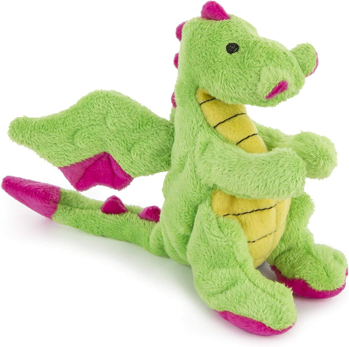 godog-bubble-plush-dragons-squeaky-dog-toy-chew-guard-technology-coral-large