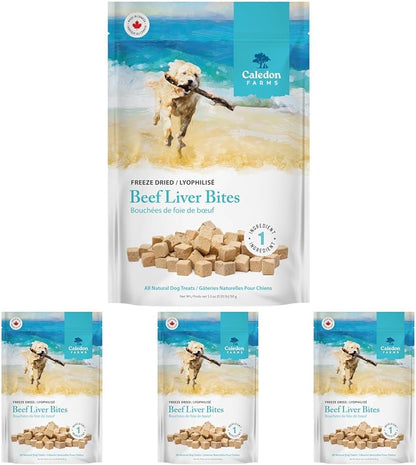 Caledon Farms Freeze Dried Beef Liver Bites Dog Treats, 150 Grams/5.3Oz14