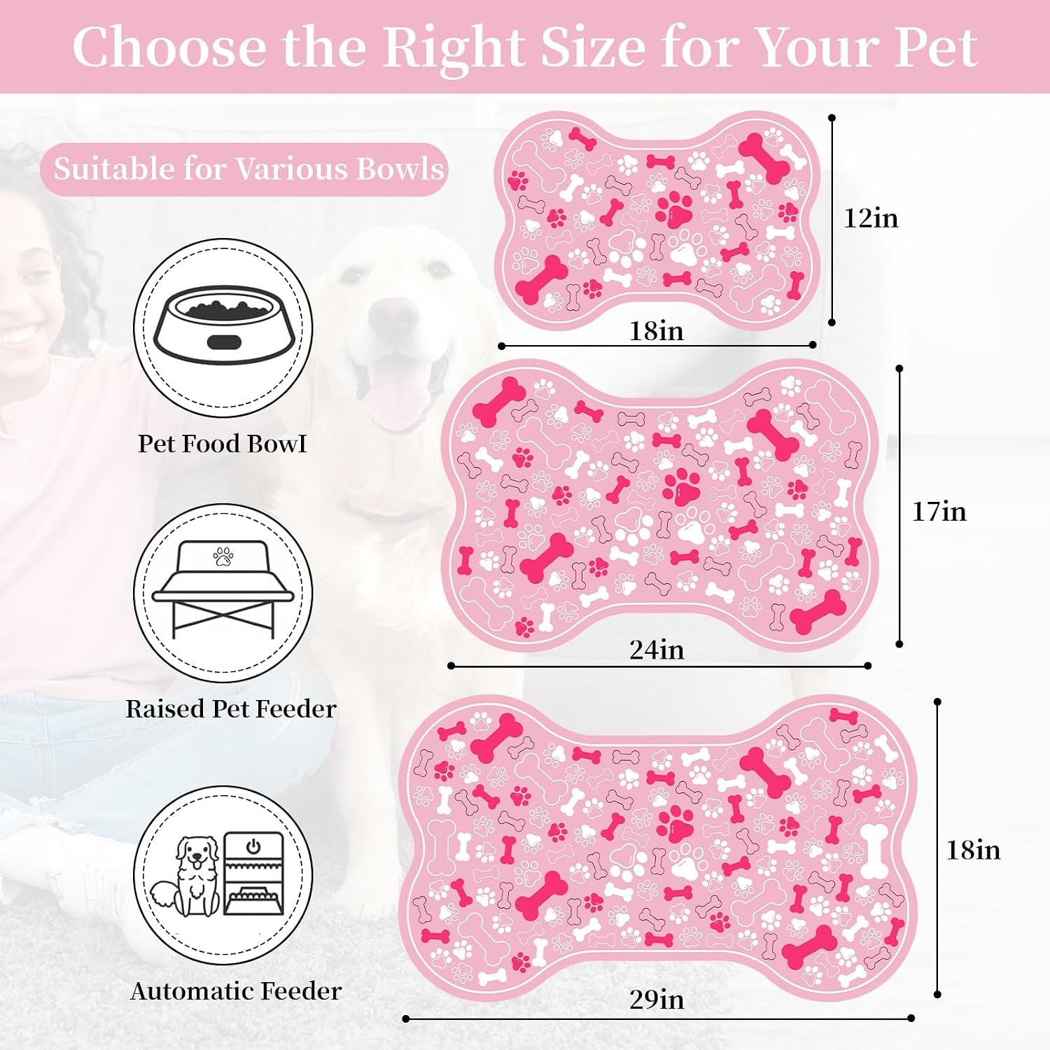 dog-cat-food-mat-bone-shaped-pet-feeding-mat-quick-absorb-water-bowl-placemat-with-rubber-backing-indoor-floor-stain-resistant-pet-accessory-supplies-light-pink-small-12x18-inches