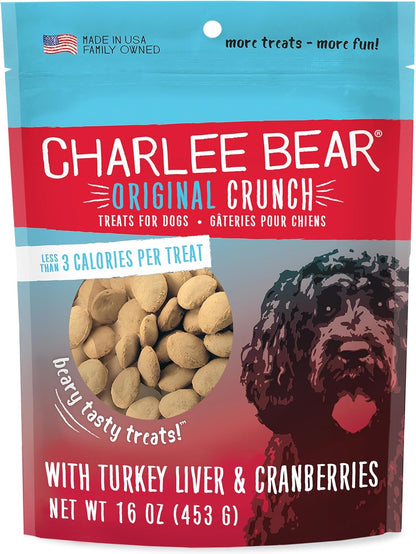 Charlee Bear Dog Training Treats, Cheese & Egg Recipe, Low Calorie (Under 3 Calories), Limited Ingredient Crunchy Dog Treats, 16 Oz. Resealable Bag14