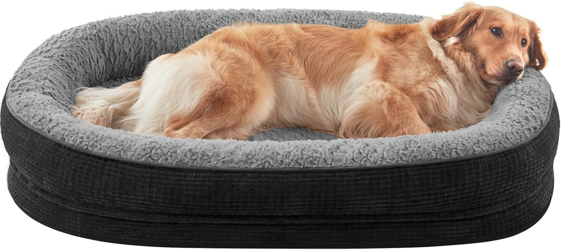 joejoy-orthopedic-dog-beds-large-sized-dog-xl-egg-crate-memory-foam-pet-couch-bed-with-bolster-sides-waterproof-lining-removable-washable-cover-non-slip-bottom-grey
