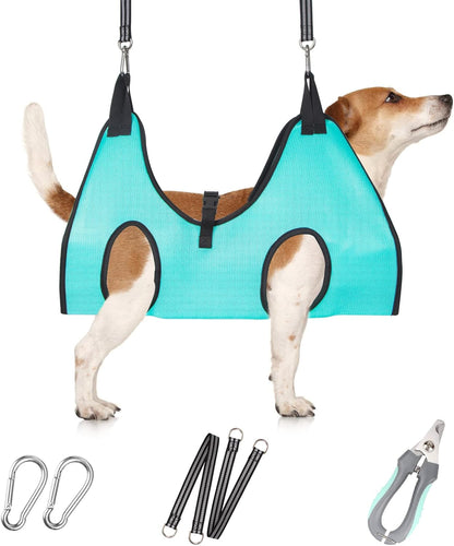 ATESON Pet Grooming Hammock with Nail Clippers/Nail Trimmers/Grooming Scissors, Dog Grooming Harness for Nail Trimming, Pet Grooming Sling Helper16