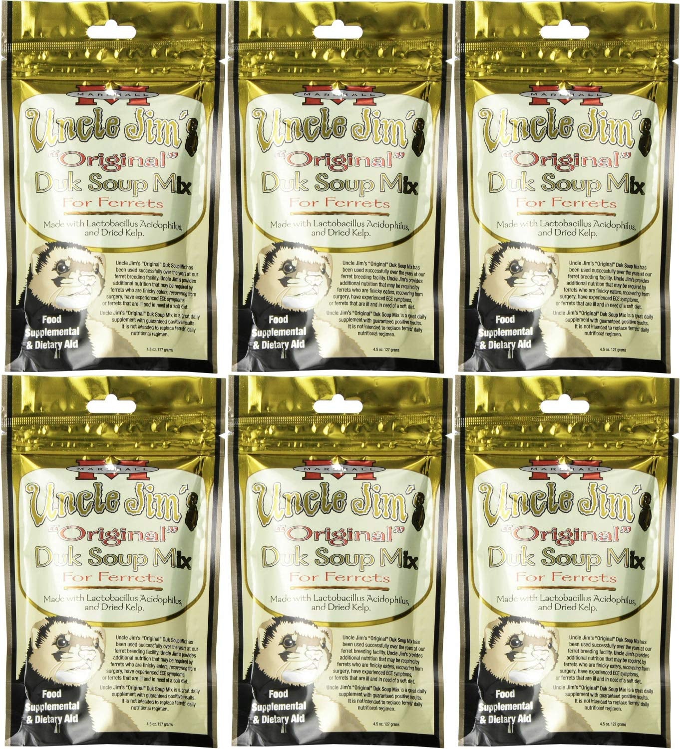 marshall-uncle-jims-original-duk-soup-mix-for-ferrets-1-69lb-6-x-4-5oz