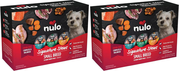 Nulo Signature Stews Variety Pack: Small Breed Wet Dog Food, 2.8 Oz, Pack of 1212