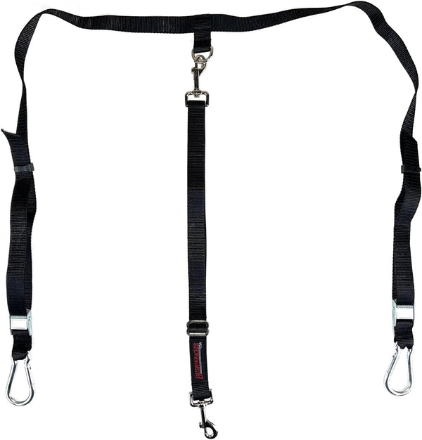 Bushwhacker Truck Bed Dog Cross Tether for SUV and UTV – Heavy-Duty Pet Leash Harness with Vehicle Restraint Barrier and Lead for Safe Tie down during Travel1