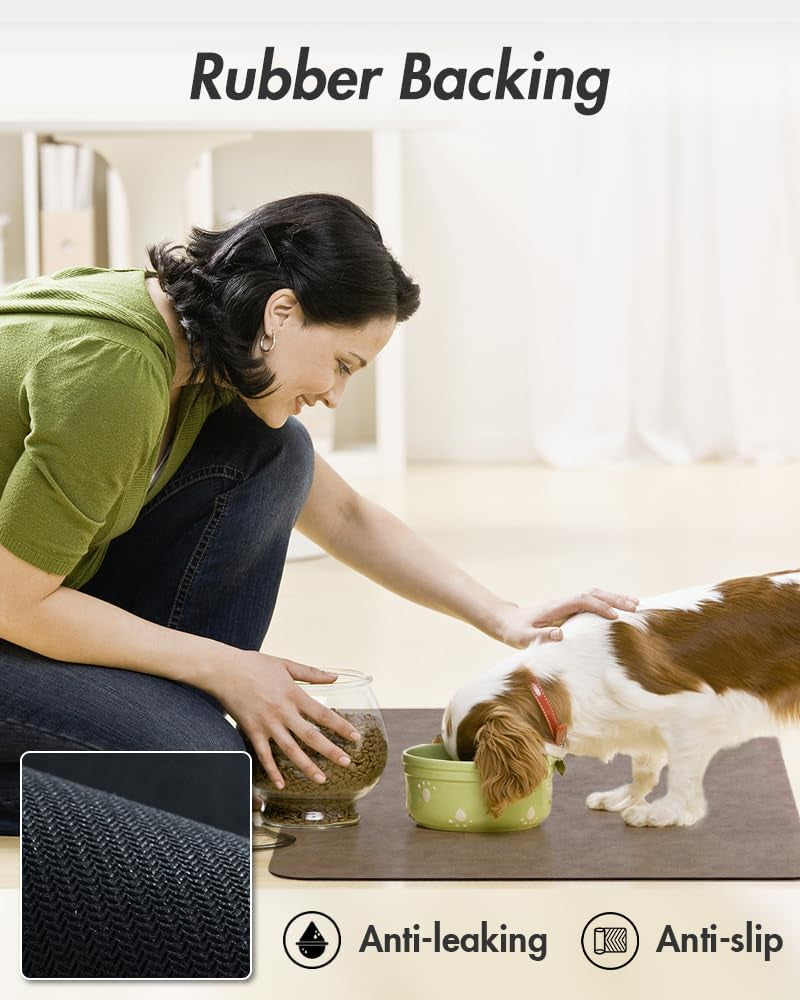 montvoo-absorbent-pet-feeding-mat-no-stains-pet-mat-for-food-and-water-bowl-quick-dry-cat-dog-food-mat-water-dispenser-mat-pet-supplies-mat-dog-water-bowl-mat-for-messy-drinker-brown-16x24