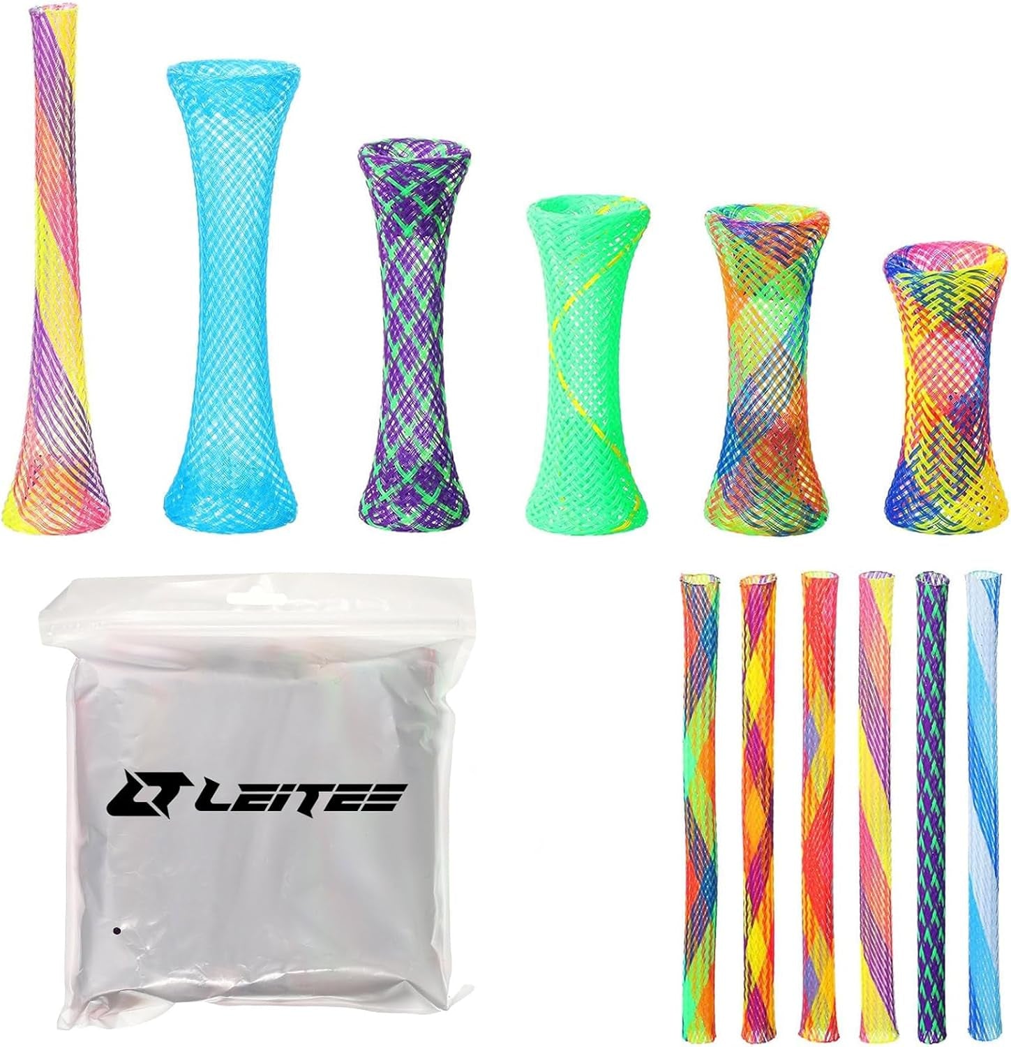 leitee-60-pcs-cat-spring-toys-kitten-tubes-indoor-interactive-chinese-finger-trap-cat-toys-plastic-coil-for-pet-hunt-scratchrandom-colors