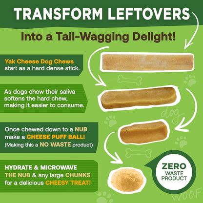 Ecokind Yak Cheese Himalayan Dog Chews, Yak Chews for Large Dogs, 4-5 Bones | 1 Lb, Long Lasting for Aggressive Chewers, Only 3 Ingredient Natural High Protein Dental Dog Treats, No Additives or Lactose5