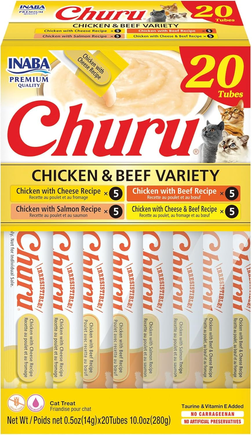 inaba-churu-cat-treats-lickable-squeezable-creamy-puree-cat-treat-with-green-tea-extract-taurine-0-5-ounces-each-tube-50-tubes-tuna-chicken-variety