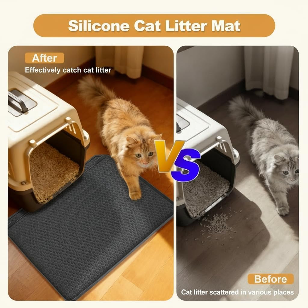 cat-litter-mat-24x20-waterproof-silicone-litter-trapping-mat-for-litter-box-soft-on-kitty-paws-non-slip-easy-to-clean-dark-grey