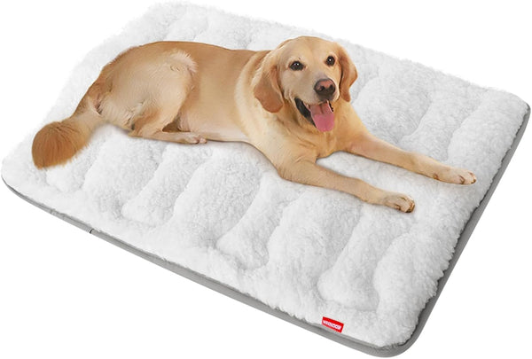 Dog Bed Crate Mat(36" X 23"), Soft Plush Dog Bed Pad Machine Washable Crate Pad, Dog Sleeping Mat with anti Slip Bottom | Machine Washable Crate Pad, Dog Sleeping Mat with anti Slip Bottom9