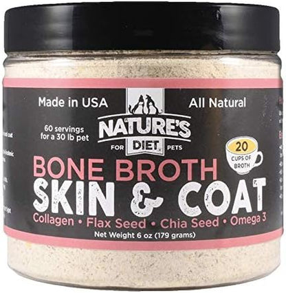 Nature'S Diet Pet Bone Broth Protein Powder with Pumpkin, Fish Oil and Turmeric (Beef, 16 Oz = 159 Servings)9