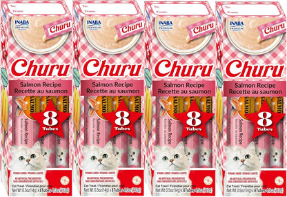 INABA Churu Lickable Purée Natural Cat Treats Gift Box - Chicken Recipe, 8 Tube Gift Box10