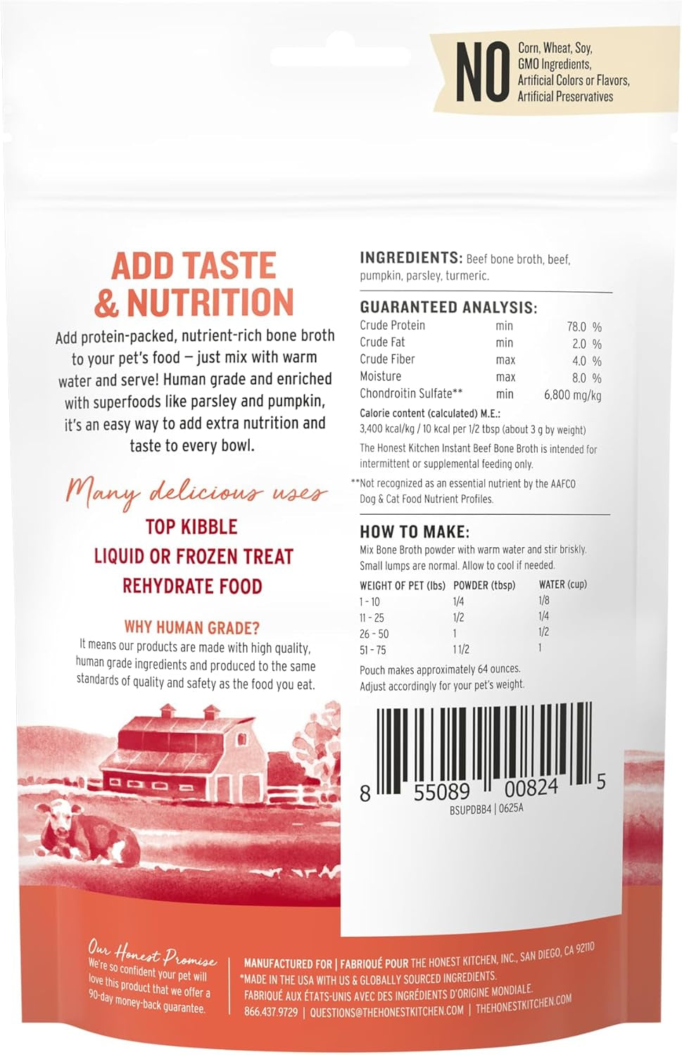 the-honest-kitchen-human-grade-daily-boosts-instant-beef-bone-broth-with-turmeric-for-dogs-3-6-ounces