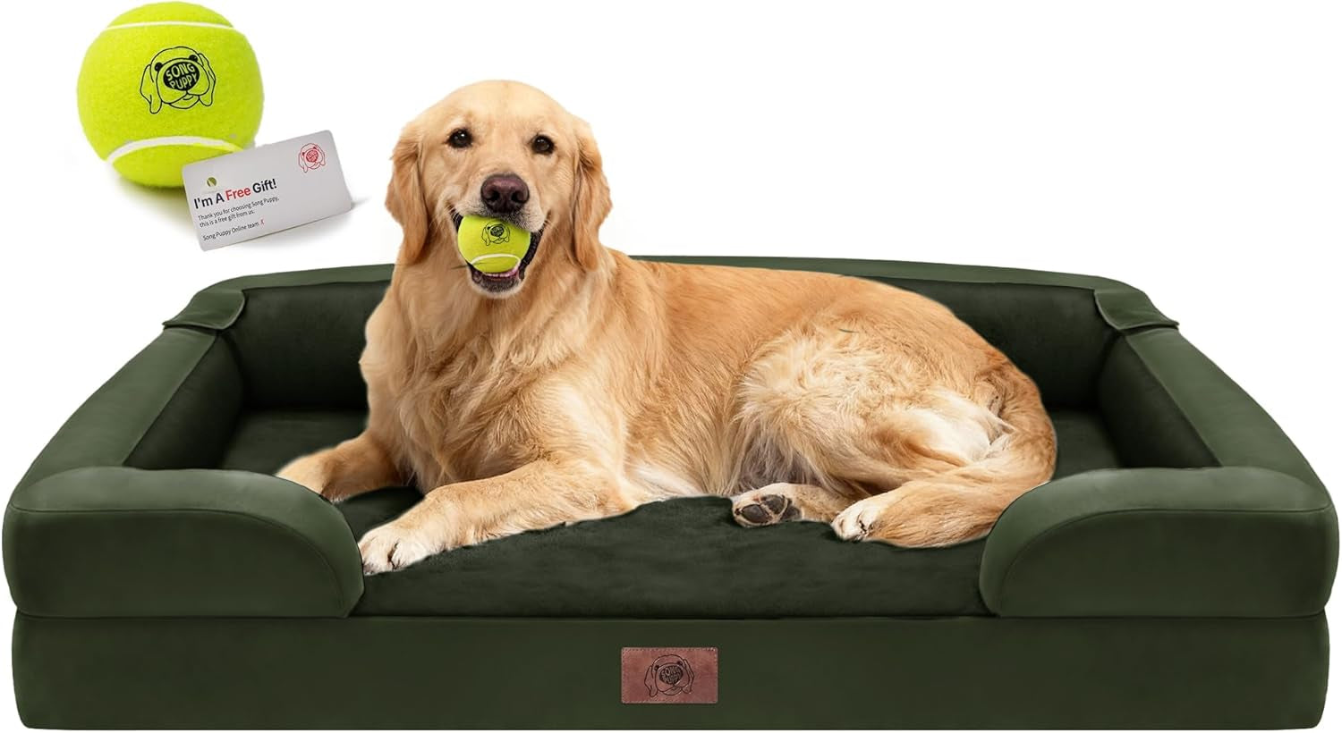 waterproof-orthopedic-dog-bed-for-extra-large-sized-dogs-memory-foam-pet-bed-sofa-with-bolster-dog-couch-with-washable-cover-non-slip-bottom-42x30-inch-grey