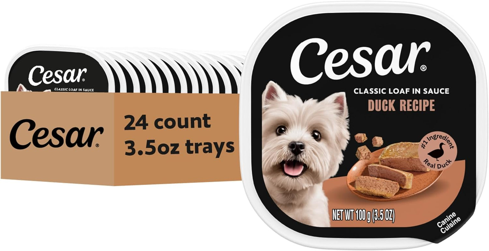 cesar-classic-loaf-in-sauce-wet-dog-food-filet-mignon-3-5-oz-24-count-made-in-usa-real-beef-1-ingredient-no-fillers-added-sugar-artificial-flavors-use-as-meal-or-topper-easy-peel-trays
