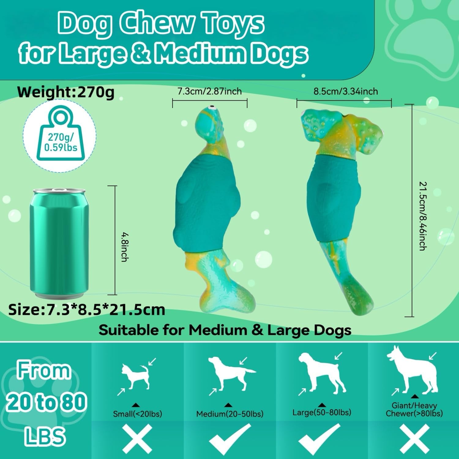 bikiisen-dog-toys-for-aggressive-chewers-interactive-dog-chew-toys-for-large-dogs-squeaky-chew-toys-to-keep-them-busy-tough-toys-for-medium-large-breed-green
