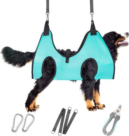 ATESON Pet Grooming Hammock with Nail Clippers/Nail Trimmers/Grooming Scissors, Dog Grooming Harness for Nail Trimming, Pet Grooming Sling Helper14
