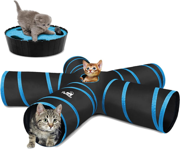 Pawaboo Interactive Cat Toy with Running Mouse, Electronic Motion Cat Toy Automatic Teaser for Indoor Cats, Pop and Play Hide Seek Cat Toys Hunting Mouse for Pet Cat Kitten Play Fun Exercise, Green12