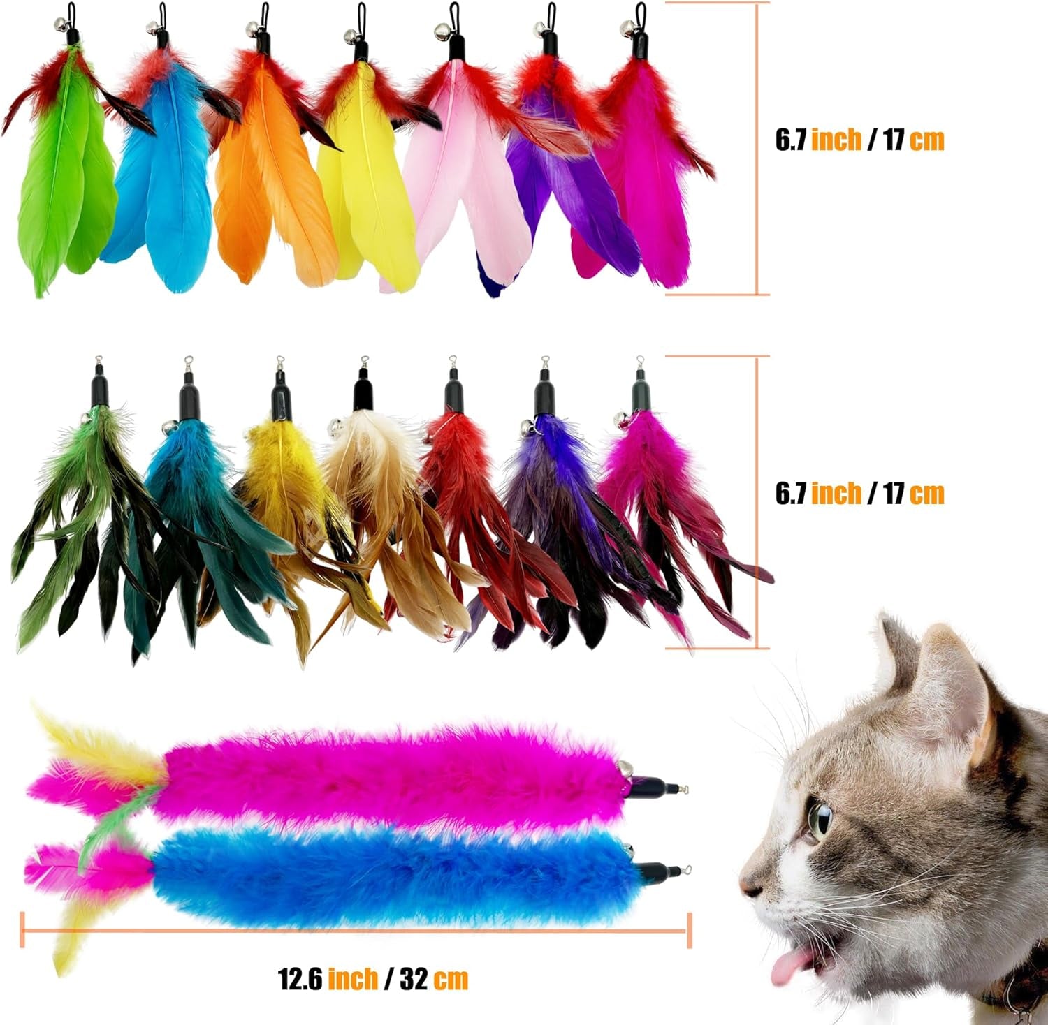 cat-feather-toys-refill-16-pieces-cat-wand-replacement-feathers-toy-for-indoor-cats