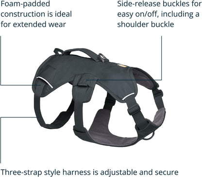 Ruffwear, Web Master, Multi-Use Support Dog Harness, Hiking and Trail Running, Service and Working, Everyday Wear, Basalt Gray, X-Small5