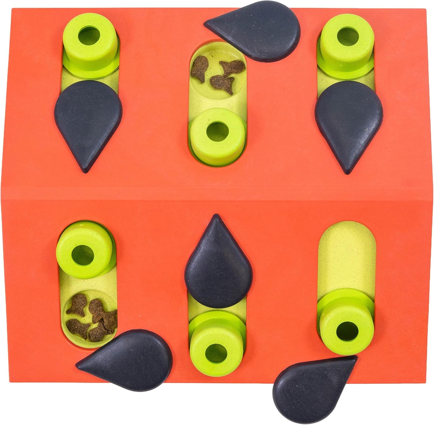 catstages-nina-ottosson-buggin-out-puzzle-play-cat-puzzle-feeder-interactive-treat-game-for-indoor-cats-level-2-slow-feeder-enrichment-toy-13-9-x-11-5