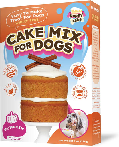 Puppy Cake Peanut Butter Dog Birthday Cake Mix with Icing - Wheat-Free, Easy to Bake/Microwave - Natural Ingredients - Made in the USA12