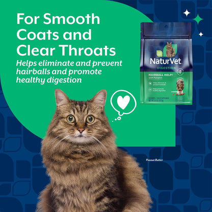 Naturvet Scoopables Hairball Aid for Cats - Helps Prevent & Eliminate Hairballs - Psyllium Husk & Pumpkin - Salmon Flavored Cat Health Supplement - Tastes like Treats & Prevents Hairballs | 5.5Oz Bag2