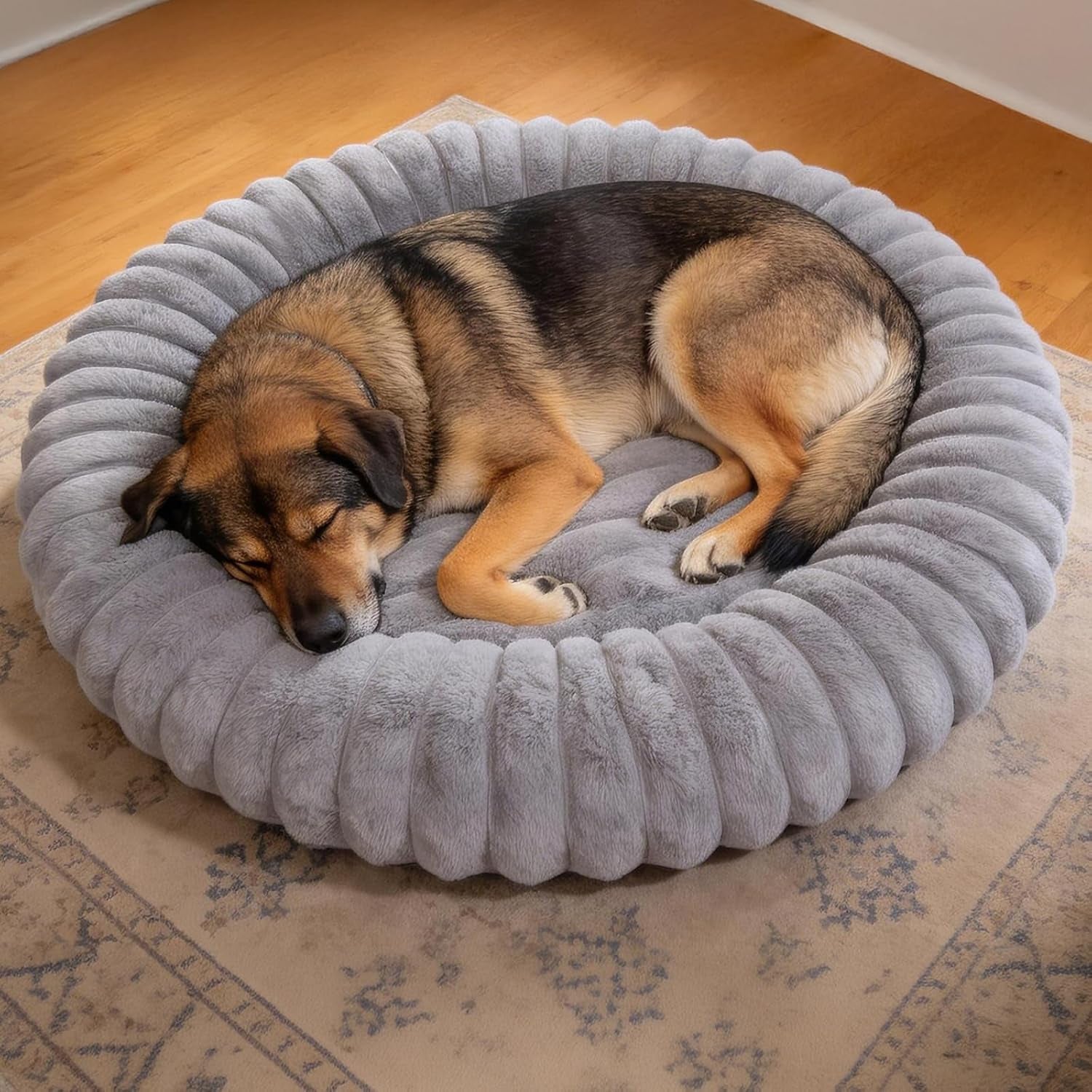 donut-dog-and-cat-bed-luxurious-comfortable-faux-rabbit-fur-pet-beds-round-anti-anxiety-calming-puppy-kitten-bed-with-anti-slip-bottom-for-small-medium-dogs-cats20-white