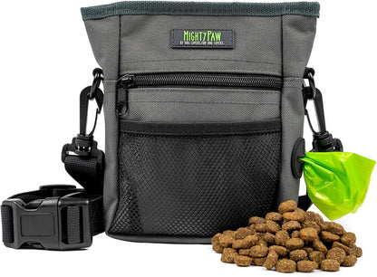 Mighty Paw Dog Treat Pouch | No Spill Magenetic Clasp - Hands-Free Pouches for Training - Pets Training Treat Pouches for Dog Walks - Pet Bags Pouch - Built in Poop Bag Holder - Black11