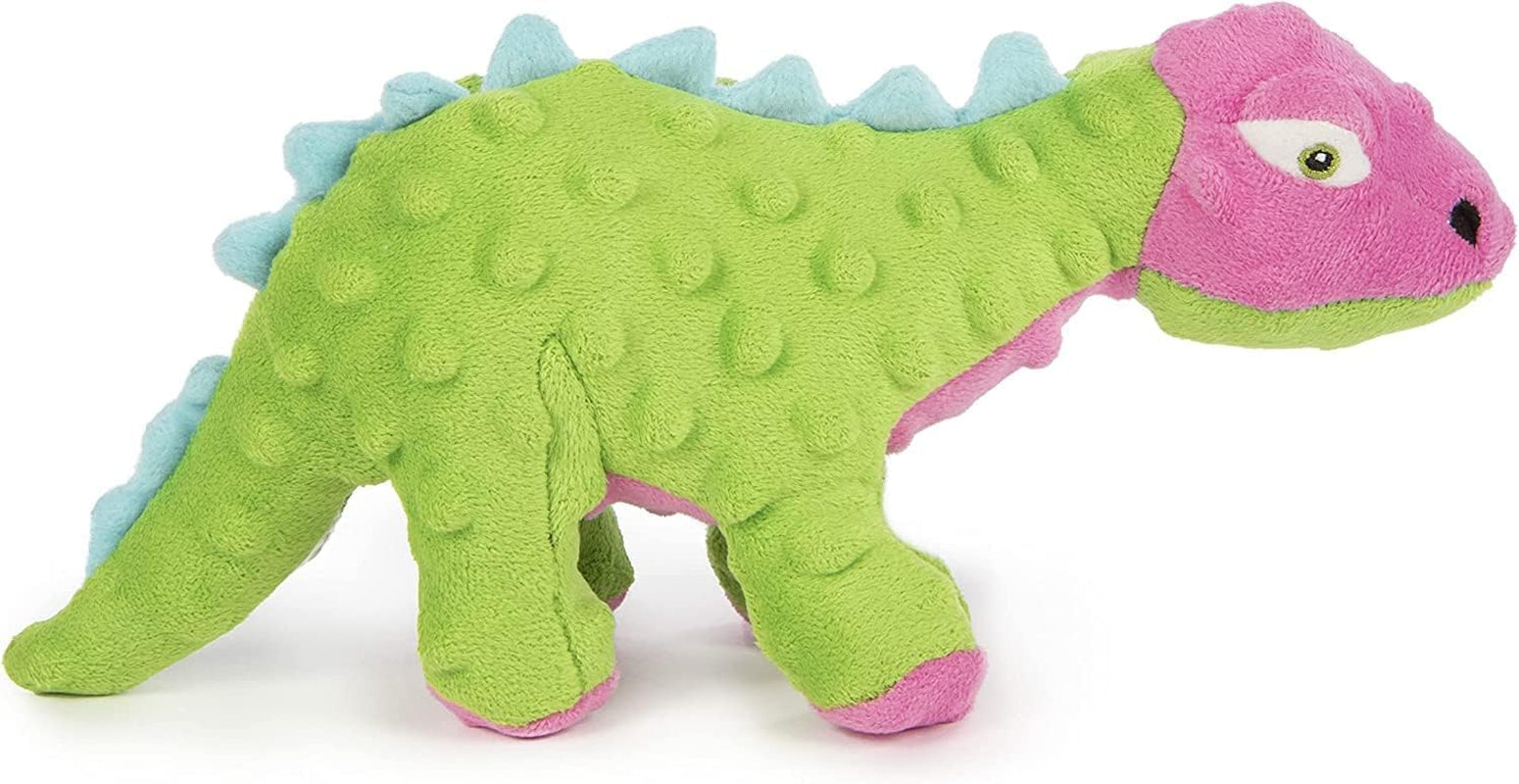 godog-dinos-frills-squeaky-plush-dog-toy-with-chew-guard-technology-durable-fabric-squeaker-for-active-play-gray-large