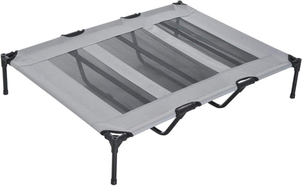 Pawhut Elevated Portable Dog Cot Cooling Pet Bed with UV Protection Canopy Shade, 48 Inch | Large Pet Bed, Outdoor Dog Cot, UV Protection Shade, Camping3