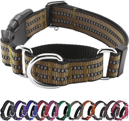 Martingale Collars for Dogs, Reflective Escape Proof Training Dog Collars with Quick Release Buckle,Adjustable No Slip Nylon Dog Collar for Medium Pets20