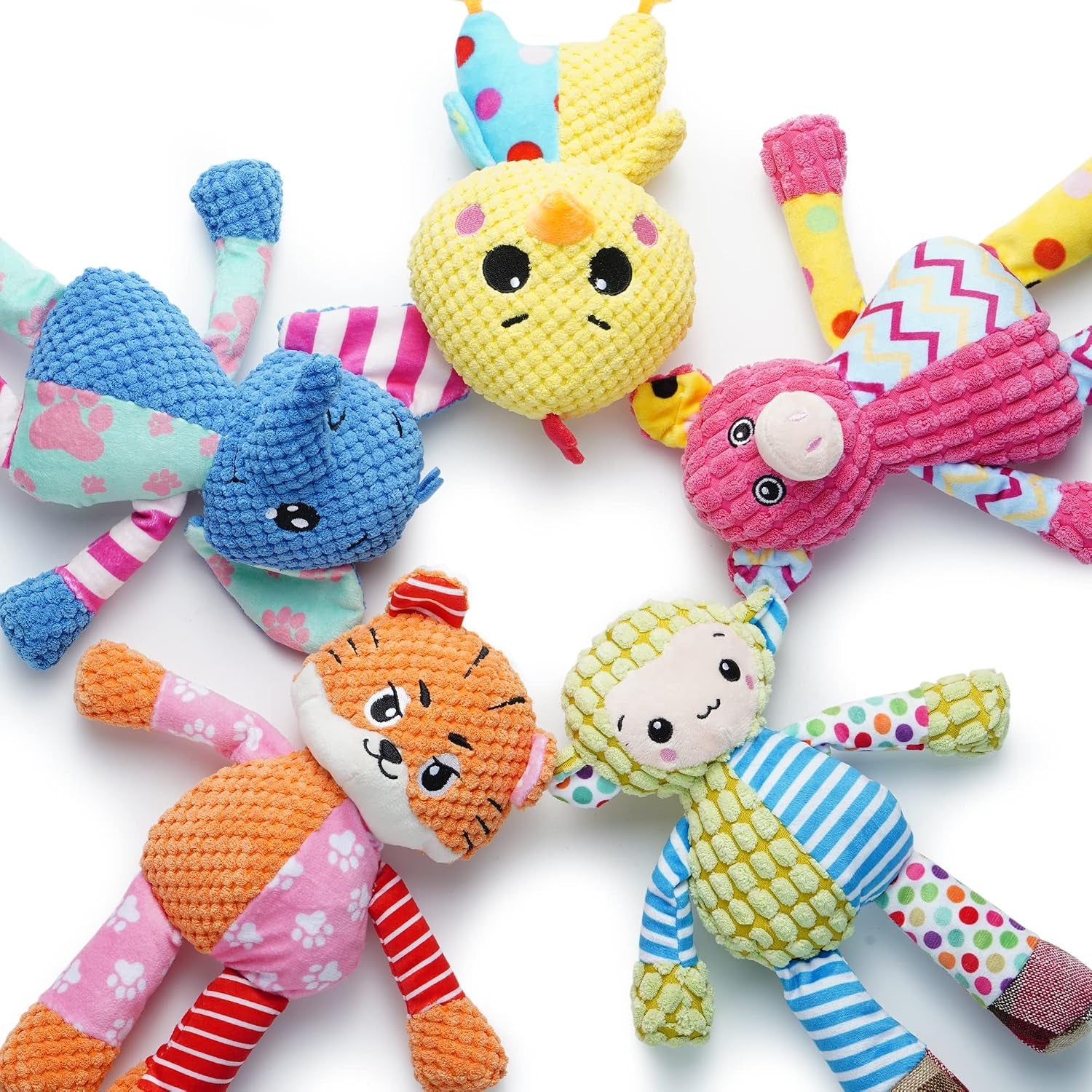 nocciola-5-pack-squeaky-dog-toys-durable-stuffed-critter-zoo-dog-toys-with-unique-squeak-sounds-to-keep-dogs-busy-puppy-toys-for-small-medium-and-large-dogs-5-pack-durable-critter-zoo-dog-toys-to-keep-them-busy-puppy-toys-for-small-medium-and-large-dogs