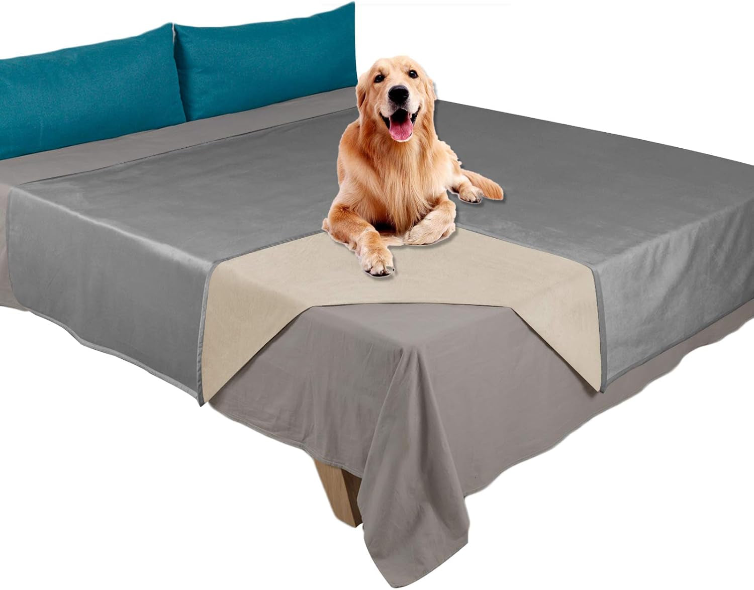 ameritex-pet-bed-blanket-reversible-100-waterproof-velvet-super-soft-for-sofa-and-bed-82x102-inches-cream-sand